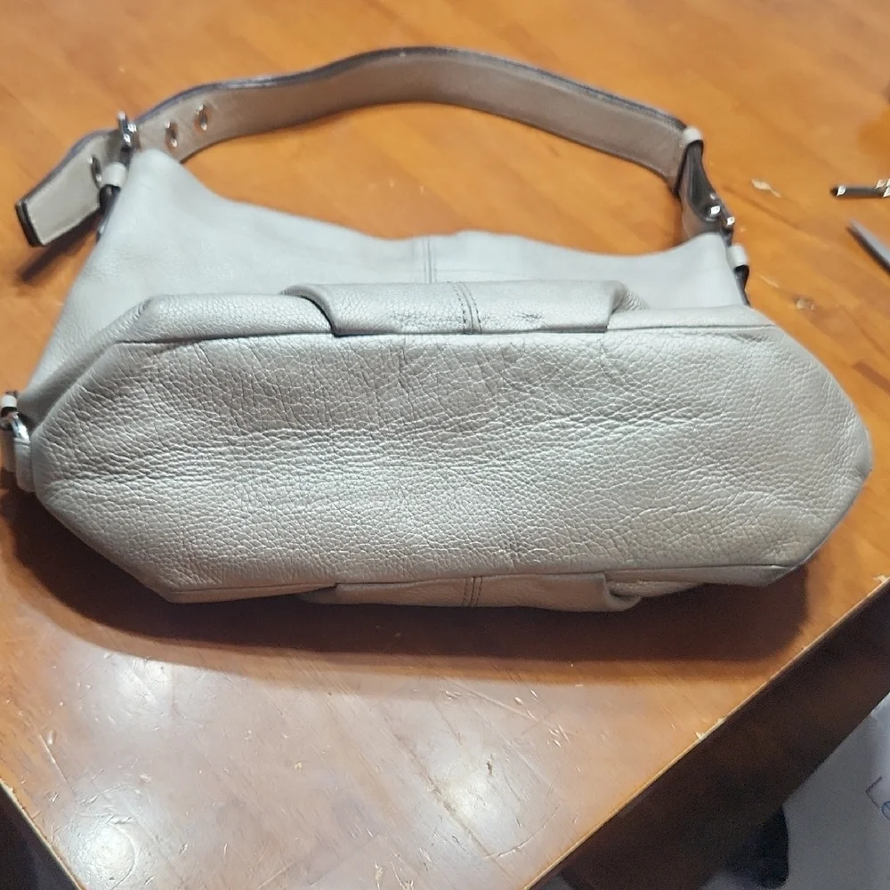 Coach Champagne Gold Pebbled leather  Hobo Bag, Vintage